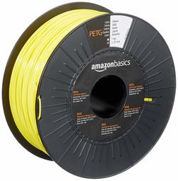 AmazonBasics - Filamento per stampanti 3D, in PETG, 1,75 mm, giallo, 1 kg per bobina