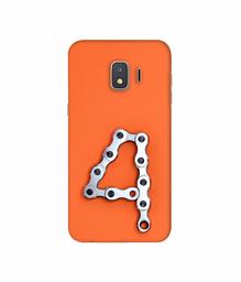 Amazon Brand - Solimo Designer Number Four 3D Printed Hard Back Case Mobile Cover for Samsung Galaxy J2 Core