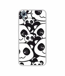 Amazon Brand - Solimo Designer Panda Texture UV Printed Soft Back Case Mobile Cover for HTC Desire 626/HTC Desire 628