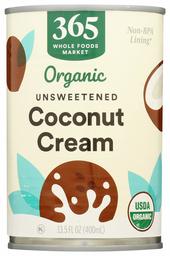 365 Everyday Value, Organic Coconut Cream, Unsweetened, 13.5 fl oz