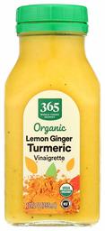 365 EVERYDAY VALUE Organic Lemon Ginger Turmeric Vinaigrette, 12 FZ