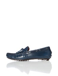 find. Classic Leather, Mocasines Hombre, Azul (Navy), 45 EU