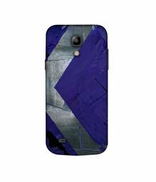 Amazon Brand - Solimo Designer Purple and Gray Texture 3D Printed Hard Back Case Mobile Cover for Samsung Galaxy S4 Mini