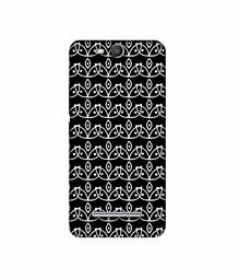 Amazon Brand - Solimo Designer White Flowers Pattern 3D Printed Hard Back Case Mobile Cover for Micromax Canvas Juice 3 Q392