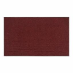 AmazonBasics - Alfombra de vinilo con reverso de costilla lineal, Rojo/Negro, 3 X 10