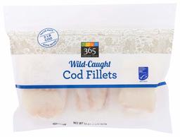 365 Everyday Value, Wild-Caught Seafood Value Pack, Cod Fillets, 32 Ounce (Frozen)