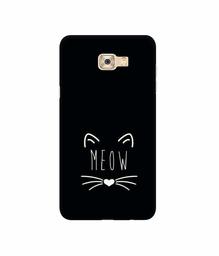 Amazon Brand - Solimo Designer Meow 3D Printed Hard Back Case Mobile Cover for Samsung Galaxy C7 Pro