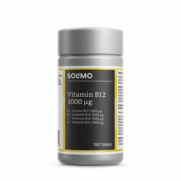 Marchio Amazon- Solimo Integratore alimentare di vitamina B12 1000 μg, 180 compresse