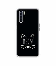 Amazon Brand - Solimo Designer Meow UV Printed Soft Back Case Mobile Cover for Oppo F15