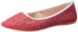 Flavia Women's Maroon Ballet Flats-6 UK (38 EU) (7 US) (FL-925/MRN)