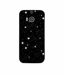 Amazon Brand - Solimo Designer Stars 3D Printed Hard Back Case Mobile Cover for HTC One M8