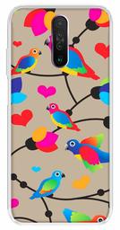 Amazon Brand - Solimo Designer Multicolor Flycatchers Birds Bronze Patterns Design Printed Soft Back Case Mobile Cover for Poco X2 / Xiaomi Redmi K30