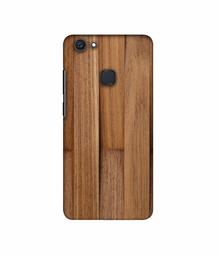 Amazon Brand - Solimo Designer Wooden Art 3D Printed Hard Back Case Mobile Cover for Vivo V7 Plus