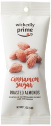 Wickedly Prime Roasted Almonds, Cinnamon-Sugar, Snack Pack, 1.5 Ounce (Pack of 15)