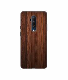 Amazon Brand - Solimo Designer Wooden Texture 3D Printed Hard Back Case Mobile Cover for OnePlus 7T Pro