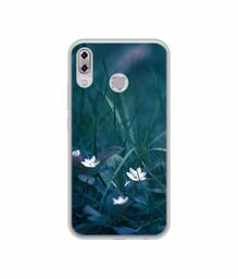 Amazon Brand - Solimo Designer White Flower UV Printed Soft Back Case Mobile Cover for Asus Zenfone 5Z ZS620KL