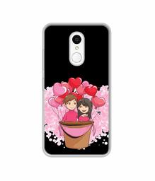 Amazon Brand - Solimo Designer Boy and Girl UV Printed Soft Back Case Mobile Cover for Spice V801