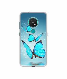 Amazon Brand - Solimo Designer Flying Butterflies UV Printed Soft Back Case Mobile Cover for Nokia 7.2