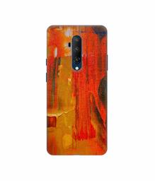 Amazon Brand - Solimo Designer Orange Canvas 3D Printed Hard Back Case Mobile Cover for OnePlus 7T Pro