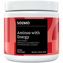 Amazon Brand - Solimo Aminos with Energy, Fruit Punch, 30 Servings