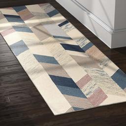 Rivet Modern Chevron Wool Runner Rug