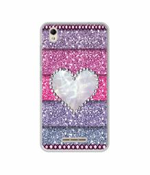 Amazon Brand - Solimo Designer Stone Heart UV Printed Soft Back Case Mobile Cover for Lava Z60