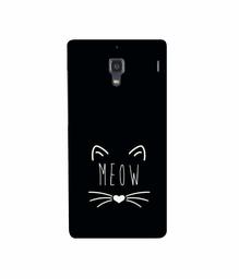 Amazon Brand - Solimo Designer Meow 3D Printed Hard Back Case Mobile Cover for Xiaomi Redmi 1S