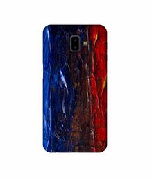 Amazon Brand - Solimo Designer Red Paint On Wall 3D Printed Hard Back Case Mobile Cover for Samsung Galaxy J6 Plus