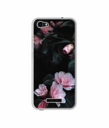 Amazon Brand - Solimo Designer Dark Flowers Photography UV Printed Soft Back Case Mobile Cover for Lava Z61