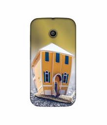 Amazon Brand - Solimo Designer Snail Hut 3D Printed Hard Back Case Mobile Cover for Motorola Moto E 1st Generation