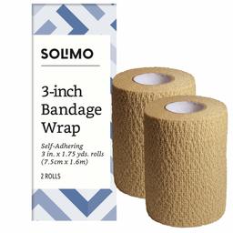 Amazon Brand - Solimo Self-Adhering Bandage, 3