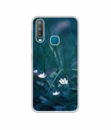 Amazon Brand - Solimo Designer White Flower UV Printed Soft Back Case Mobile Cover for Vivo U10