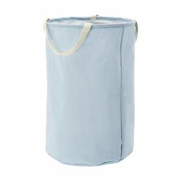 AmazonBasics Fabric Storage Bin - Tall Round, Dusty Blue