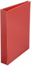 AmazonBasics 1.5-Inch Round Ring Binder, Red, View, 4-Pack