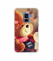 Amazon Brand - Solimo Designer Teddy Bear UV Printed Soft Back Case Mobile Cover for Samsung Galaxy A8 Plus (2018)