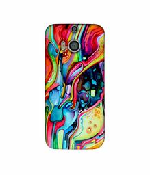 Amazon Brand - Solimo Designer Multicolor Drop 3D Printed Hard Back Case Mobile Cover for HTC One M8