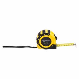 AmazonBasics Tape Measure - 25-Feet (8-Meters), Inch/Metric Scale, 3-Lock Design, MID Accuracy