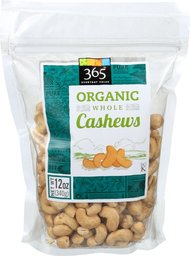 365 EVERYDAY VALUE Organic Raw Cashews, 12 OZ