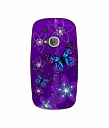 Amazon Brand - Solimo Designer Butterflies 3D Printed Hard Back Case Mobile Cover for Nokia 3310