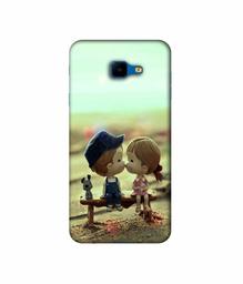 Amazon Brand - Solimo Designer Love Couples Pattern 3D Printed Hard Back Case Mobile Cover for Samsung Galaxy J4 Core