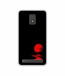 Amazon Brand - Solimo Designer Red Moon UV Printed Soft Back Case Mobile Cover for Lenovo A6600