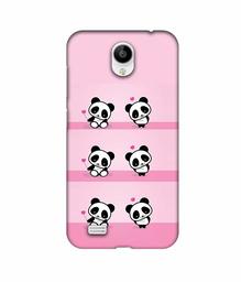 Amazon Brand - Solimo Designer Panda Pattern 3D Printed Hard Back Case Mobile Cover for Vivo Y21L