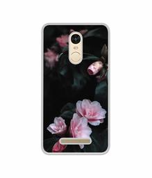 Amazon Brand - Solimo Designer Dark Flowers Photography UV Printed Soft Back Case Mobile Cover for Mi Redmi Note 3