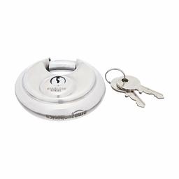 AmazonBasics 2-3/4-inch Keyed Discus Padlock, Steel, 2-Pack