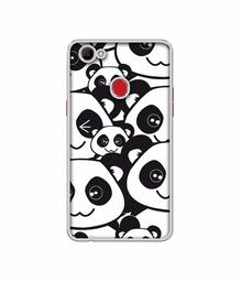 Amazon Brand - Solimo Designer Panda Texture UV Printed Soft Back Case Mobile Cover for Oppo F7