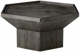 Amazon Brand – Rivet Geometric Elm Wood Coffee Table, 43