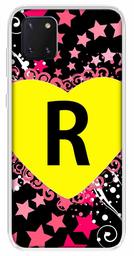 Amazon Brand - Solimo Designer Multicolor Heart Pattern Alphabet-R Printed Soft Back Case Mobile Cover for Samsung Galaxy Note 10 Lite