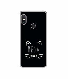 Amazon Brand - Solimo Designer Meow UV Printed Soft Back Case Mobile Cover for Mi Redmi Note 5 Pro