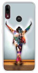 Amazon Brand - Solimo Designer Multicolor Michael Jackson Dance Printed Soft Back Case Mobile Cover for Motorola Moto E6s / Motorola Moto E6 Plus