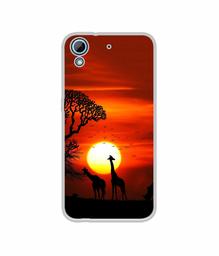 Amazon Brand - Solimo Designer Sunshade UV Printed Soft Back Case Mobile Cover for HTC Desire 626/HTC Desire 628